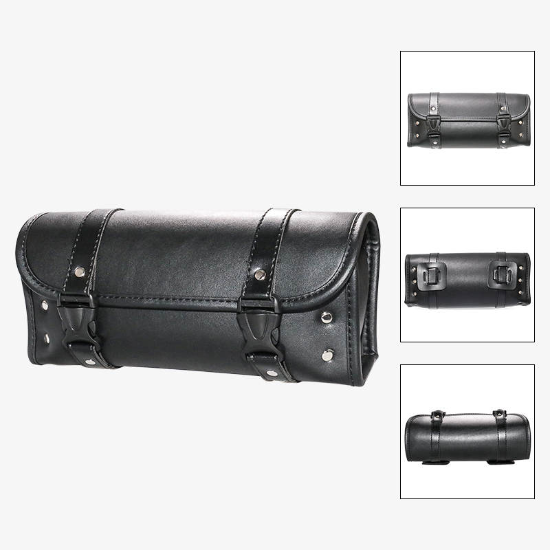 TNKD Customs Black PU Leather Fork Tool Bag