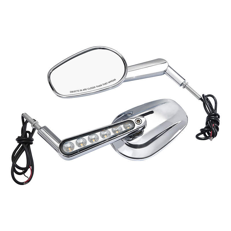 TNKD Customs Chrome Integrated Indicator Mirrors