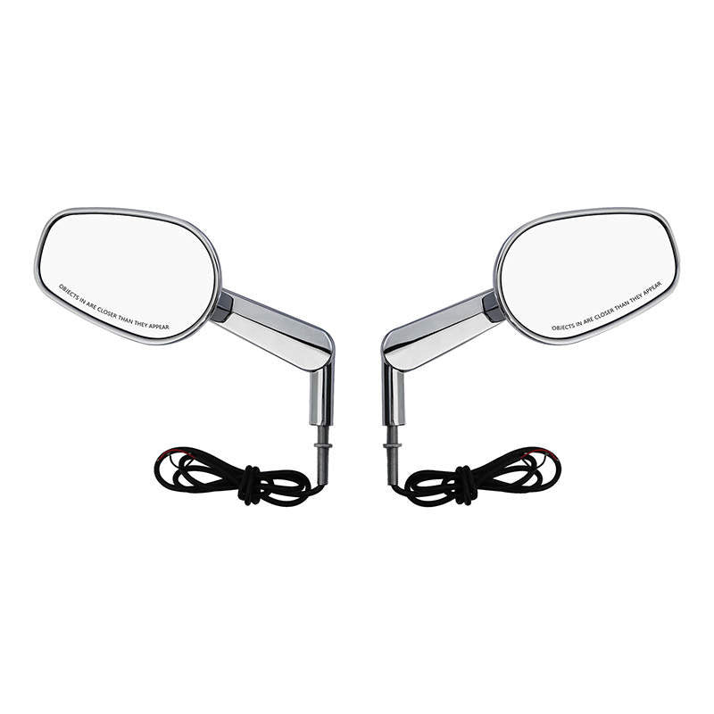 TNKD Customs Chrome Integrated Indicator Mirrors