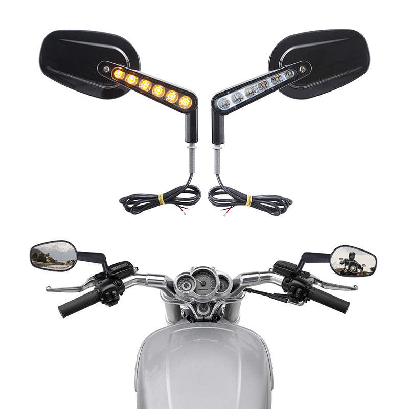 TNKD Customs Black Integrated Indicator Mirrors