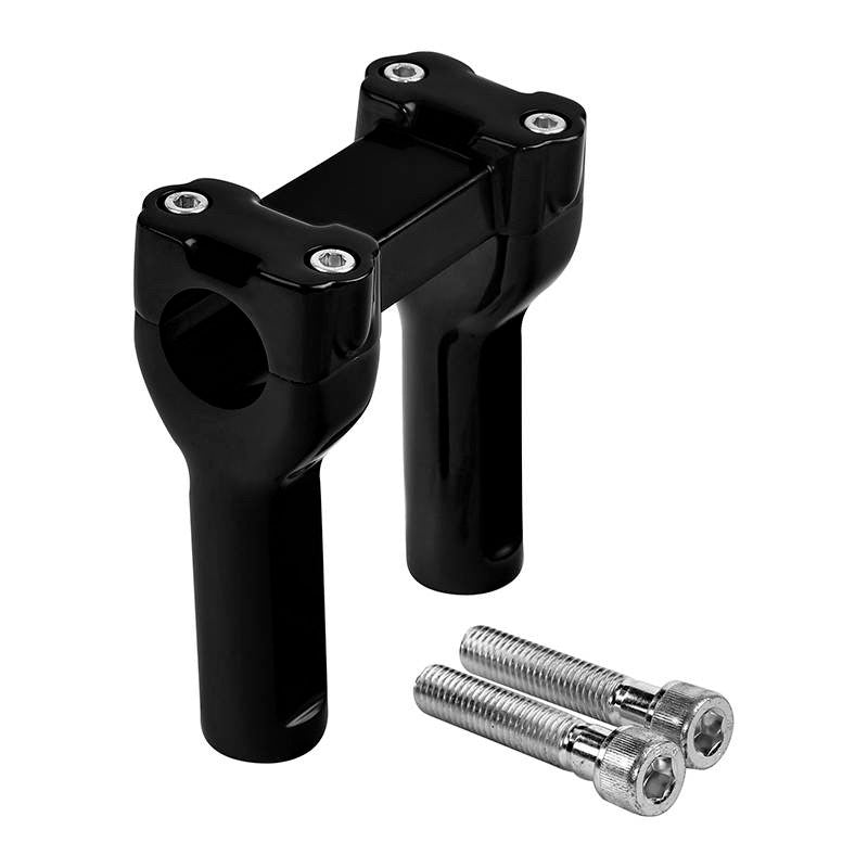 Black 1.25" Double Risers