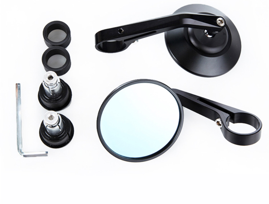 TNKD Customs Round Bar End Black Mirrors