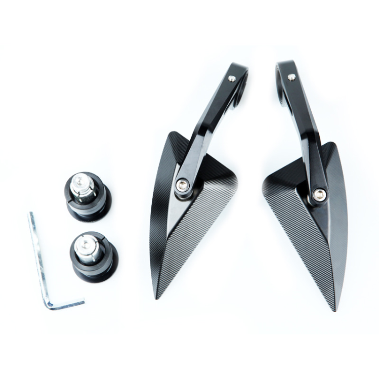 TNKD Customs Spearhead Bar End Black Mirrors