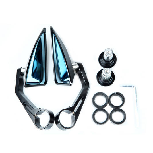 TNKD Customs Spearhead Bar End Black Mirrors