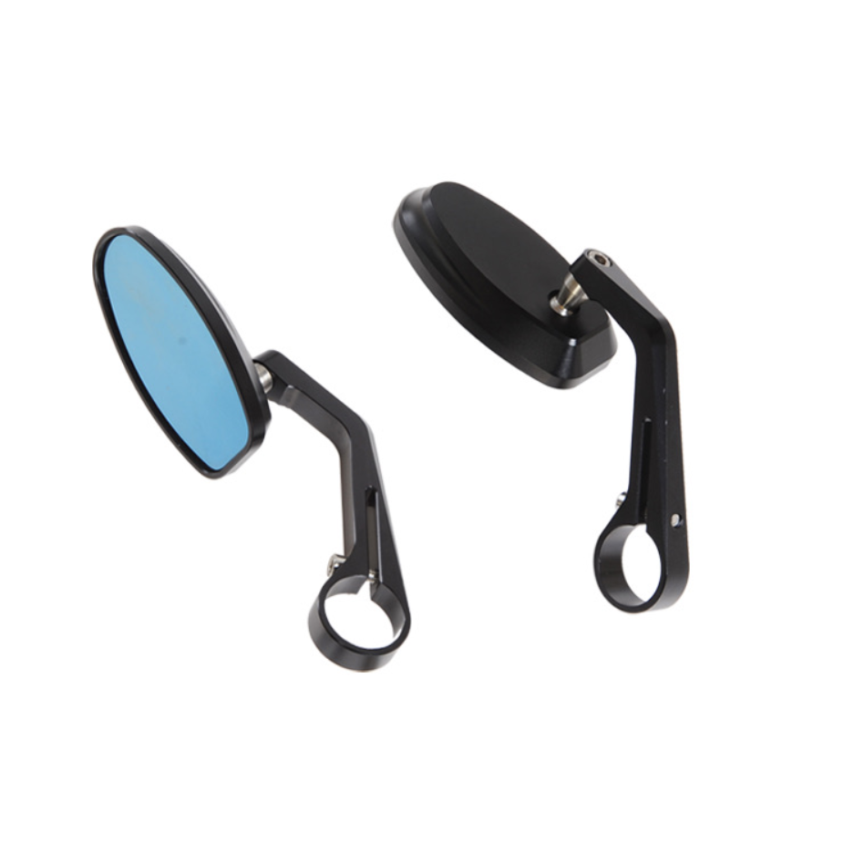 TNKD Customs Elliptical Bar End Black Mirrors