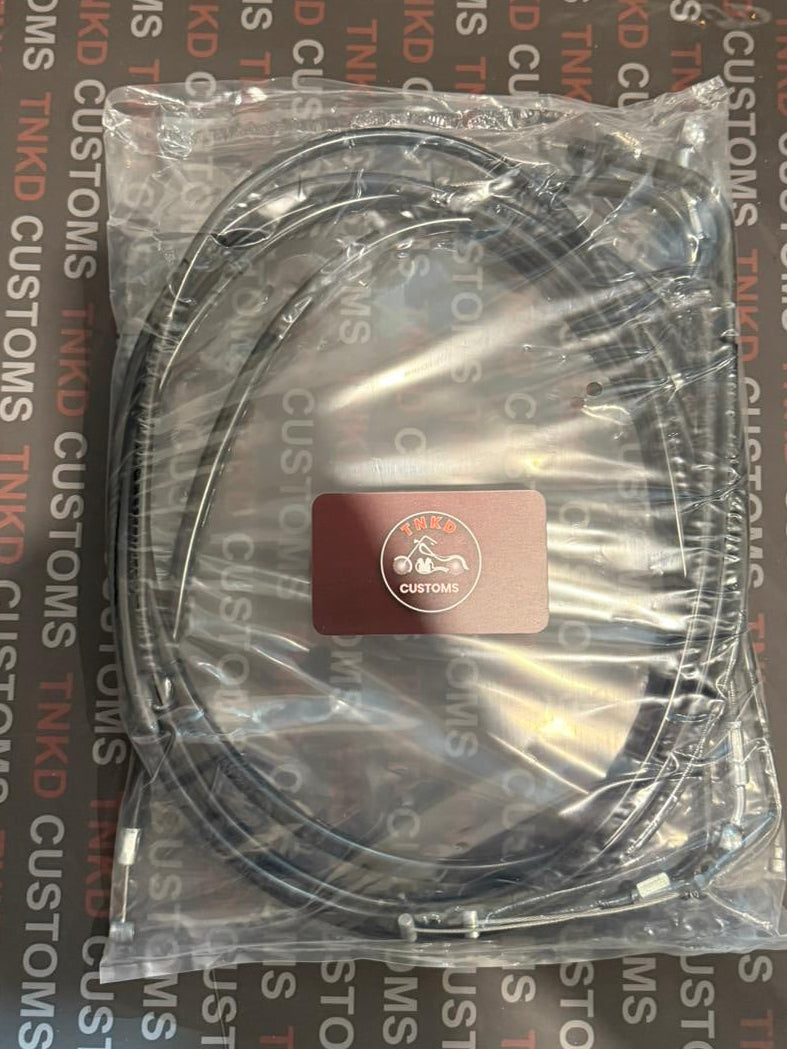 Yamaha XVS650 (Vstar650) Custom Extended Cable Kit (Suits 14" & 16" Bars)