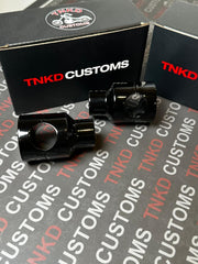 Black 1" Round Risers