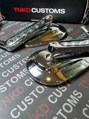 TNKD Customs Chrome Integrated Indicator Mirrors