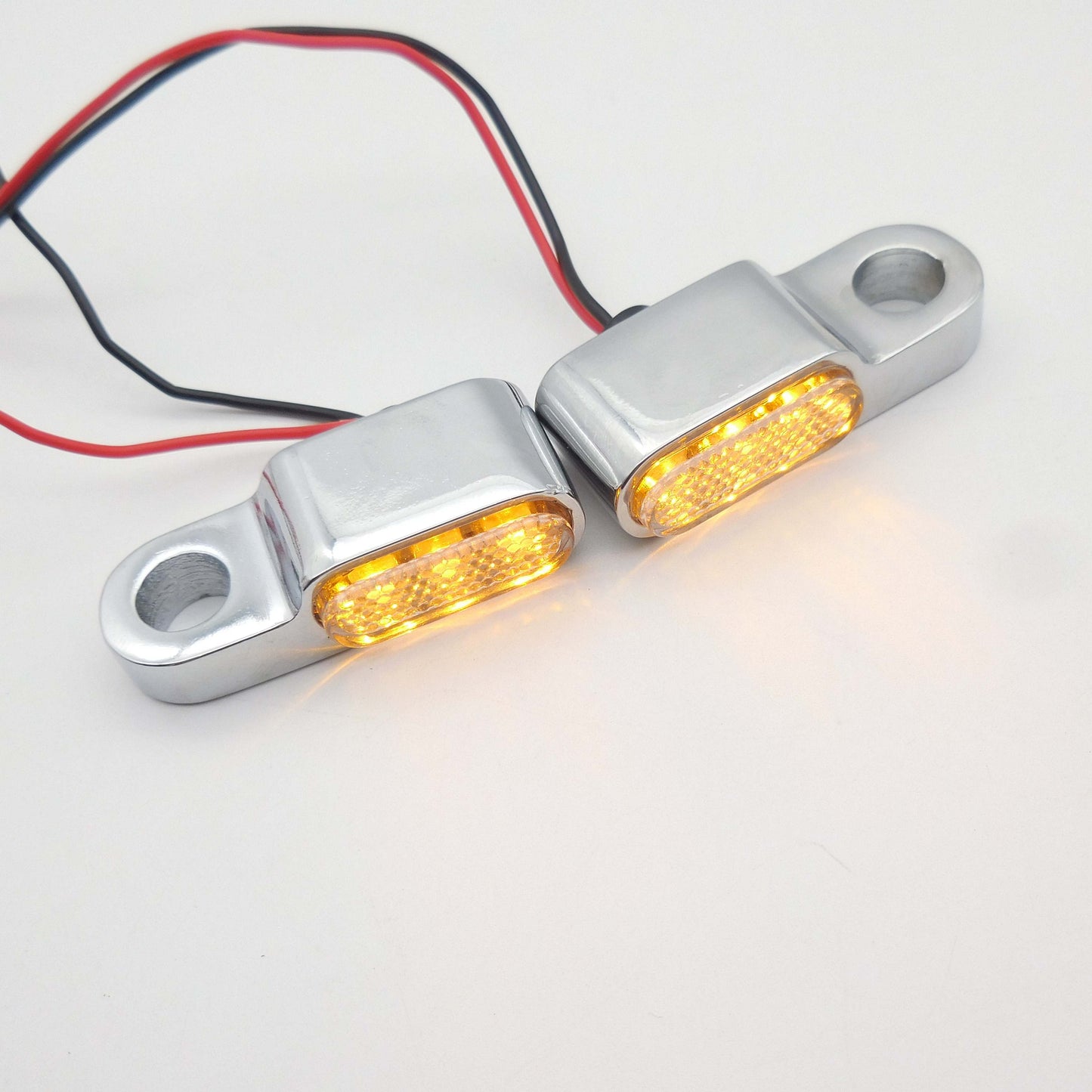 TNKD Customs Low Profile Stealth Mini Chrome Indicators