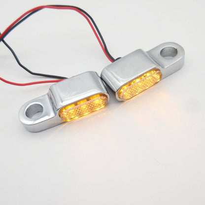 TNKD Customs Low Profile Stealth Mini Chrome Indicators