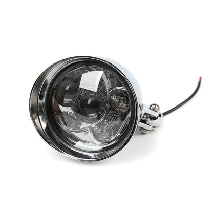 TNKD Customs 5.75" Chrome LED Chopper Headlight