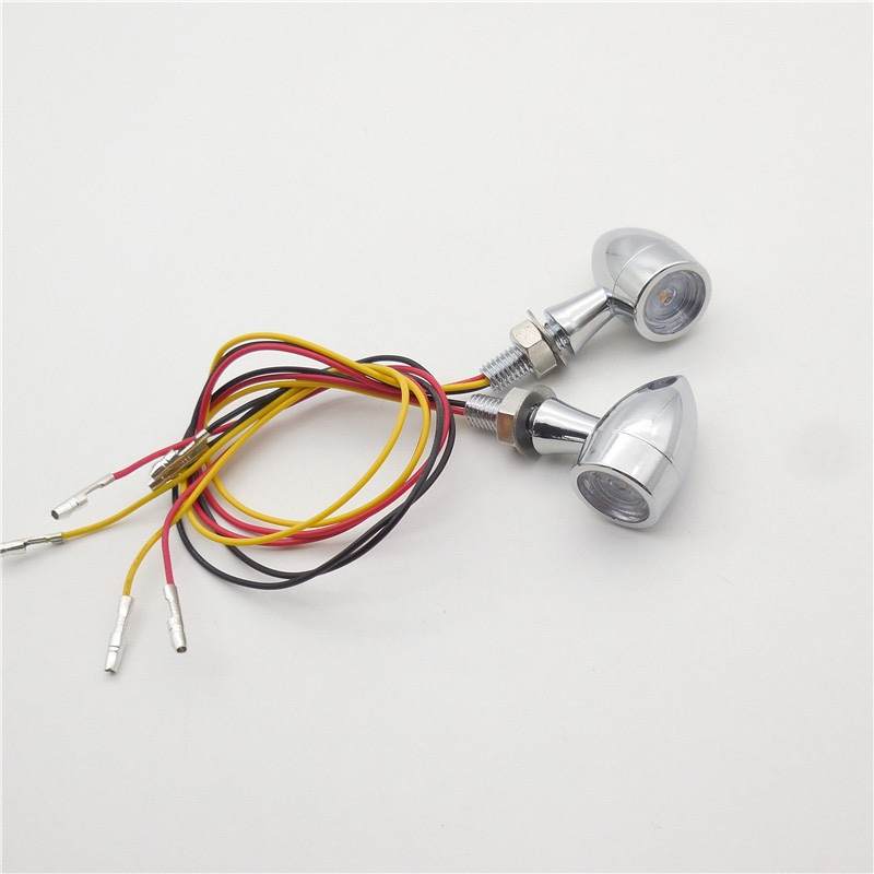 TNKD Customs 3-in-1 Mini Bullet Chrome Indicators
