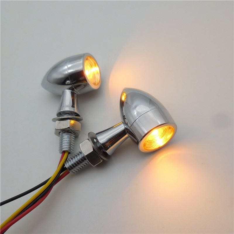 TNKD Customs 3-in-1 Mini Bullet Chrome Indicators