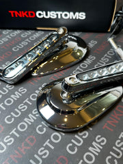 TNKD Customs Chrome Integrated Indicator Mirrors