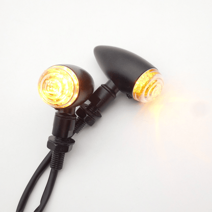 TNKD Customs Black LED Retro Bullet Indicators