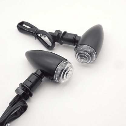 TNKD Customs Black LED Retro Bullet Indicators