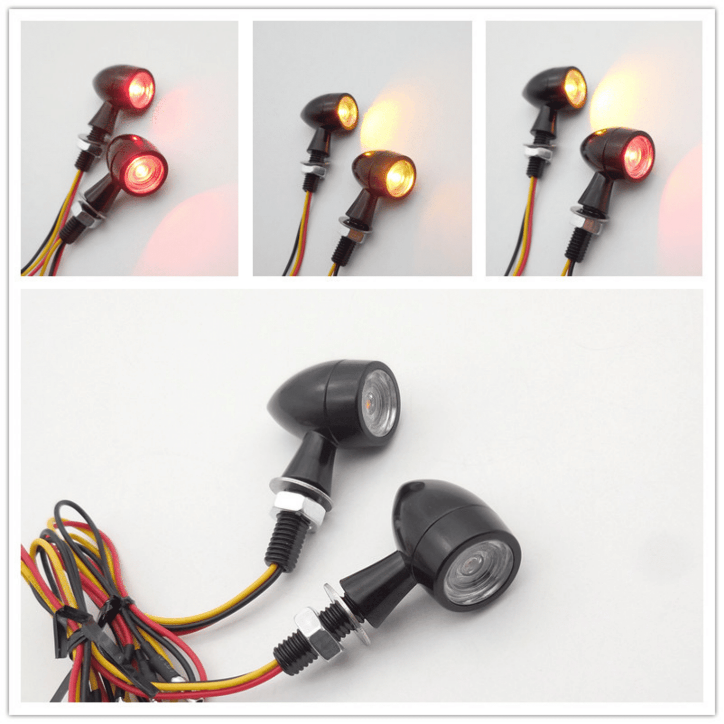 TNKD Customs 3-in-1 Mini Bullet Black Indicators