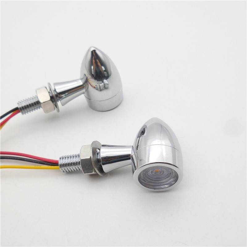 TNKD Customs 3-in-1 Mini Bullet Chrome Indicators