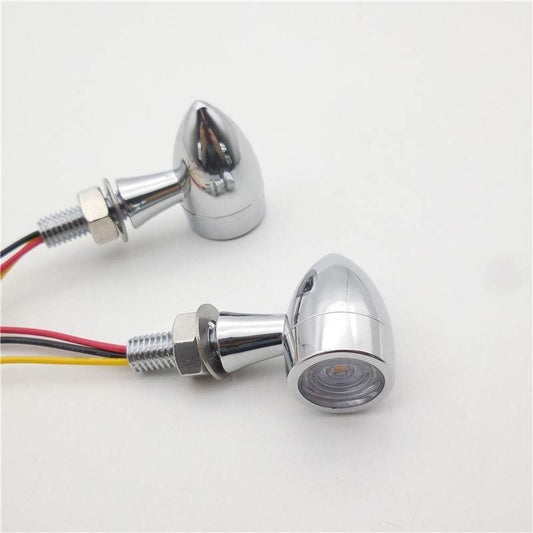 TNKD Customs 3-in-1 Mini Bullet Chrome Indicators