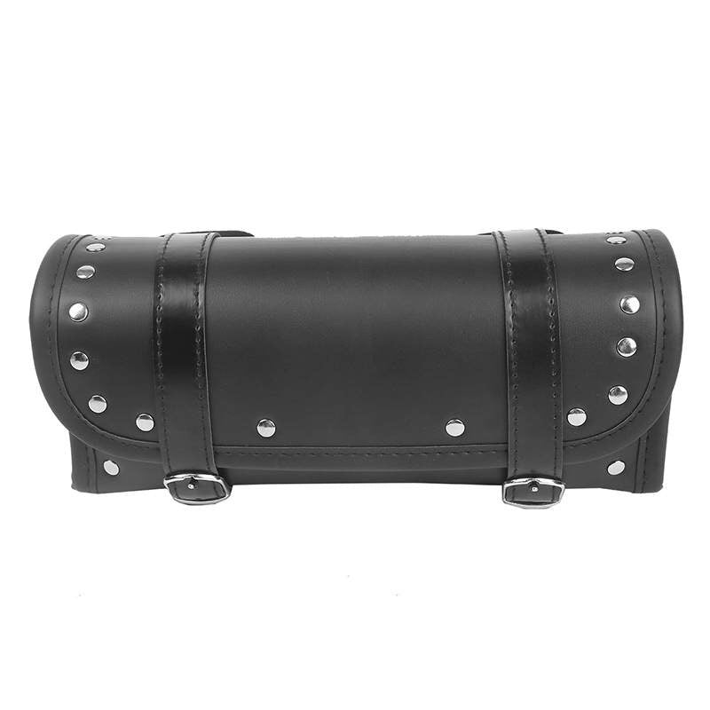 TNKD Customs Black PU Leather Fork Tool Bag w/ Studs