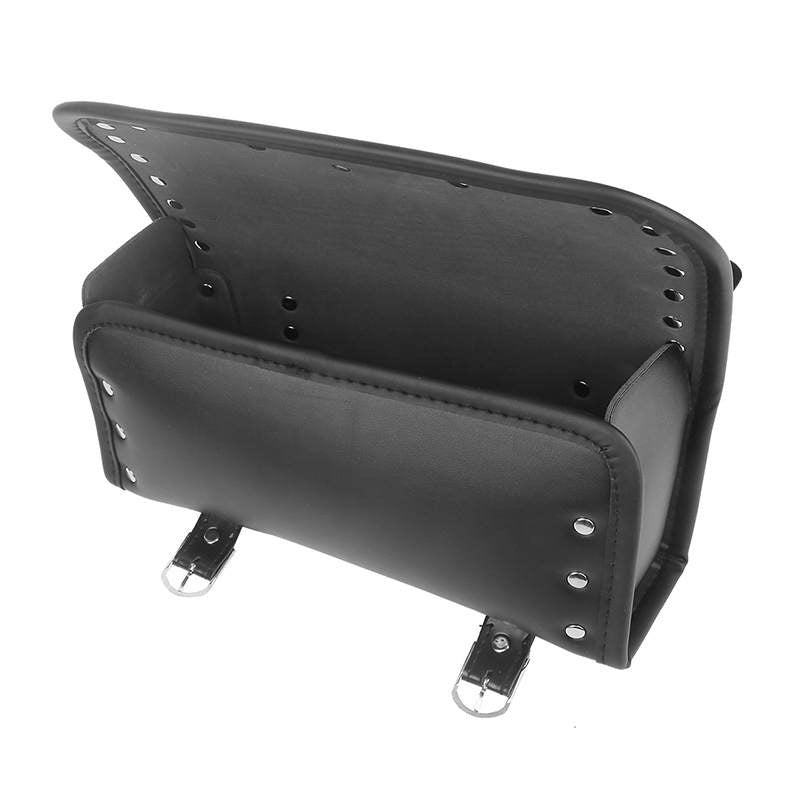 TNKD Customs Black PU Leather Fork Tool Bag w/ Studs