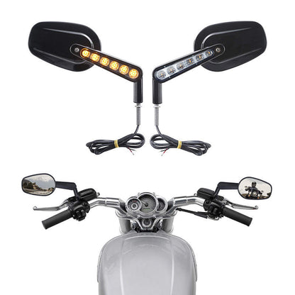 TNKD Customs Black Integrated Indicator Mirrors