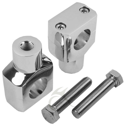 Chrome 1" Straight Risers