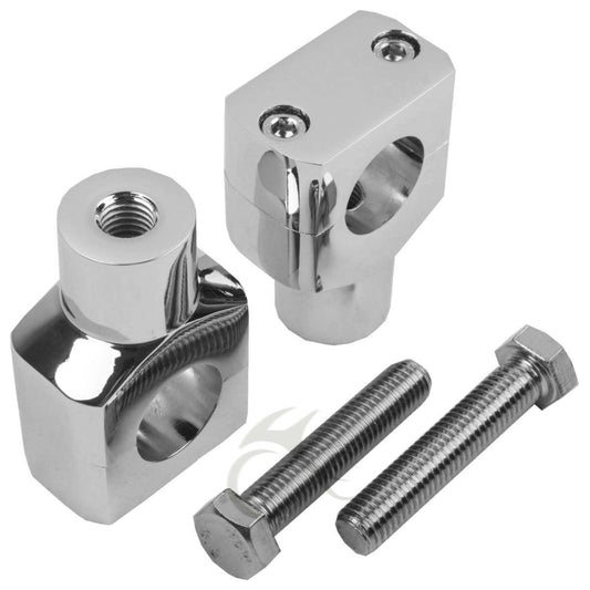 Chrome 1" Straight Risers