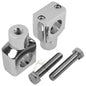 Chrome 1" Straight Risers