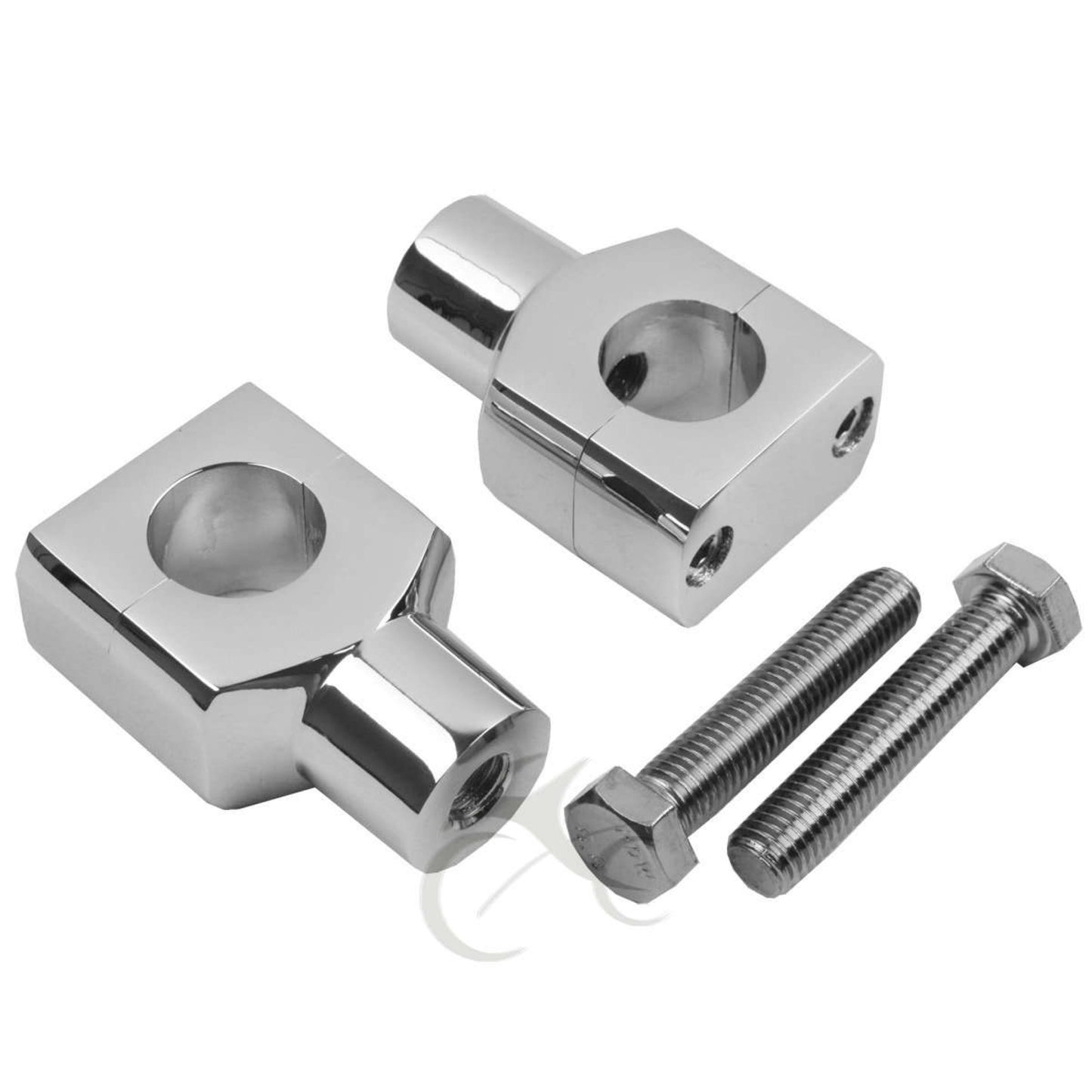 Chrome 1" Straight Risers