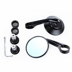 TNKD Customs Round Bar End Black Mirrors