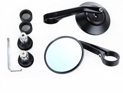 TNKD Customs Round Bar End Black Mirrors