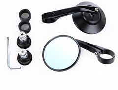 TNKD Customs Round Bar End Black Mirrors