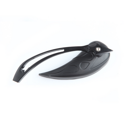 TNKD Customs Flaming Teardrop Black Mirrors