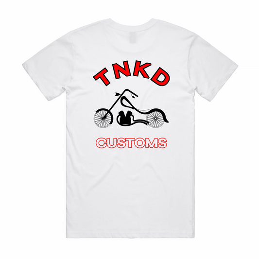 TNKD CUSTOMS White T-Shirt