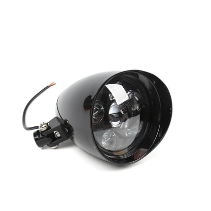 TNKD Customs 5.75" Black LED Chopper Headlight